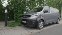 The new Opel Vivaro-e Van at charging station