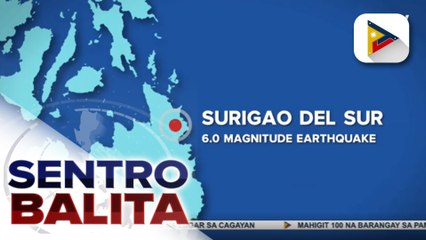 San Agustin, Surigao del Sur, niyanig ng magnitude 6 na lindol