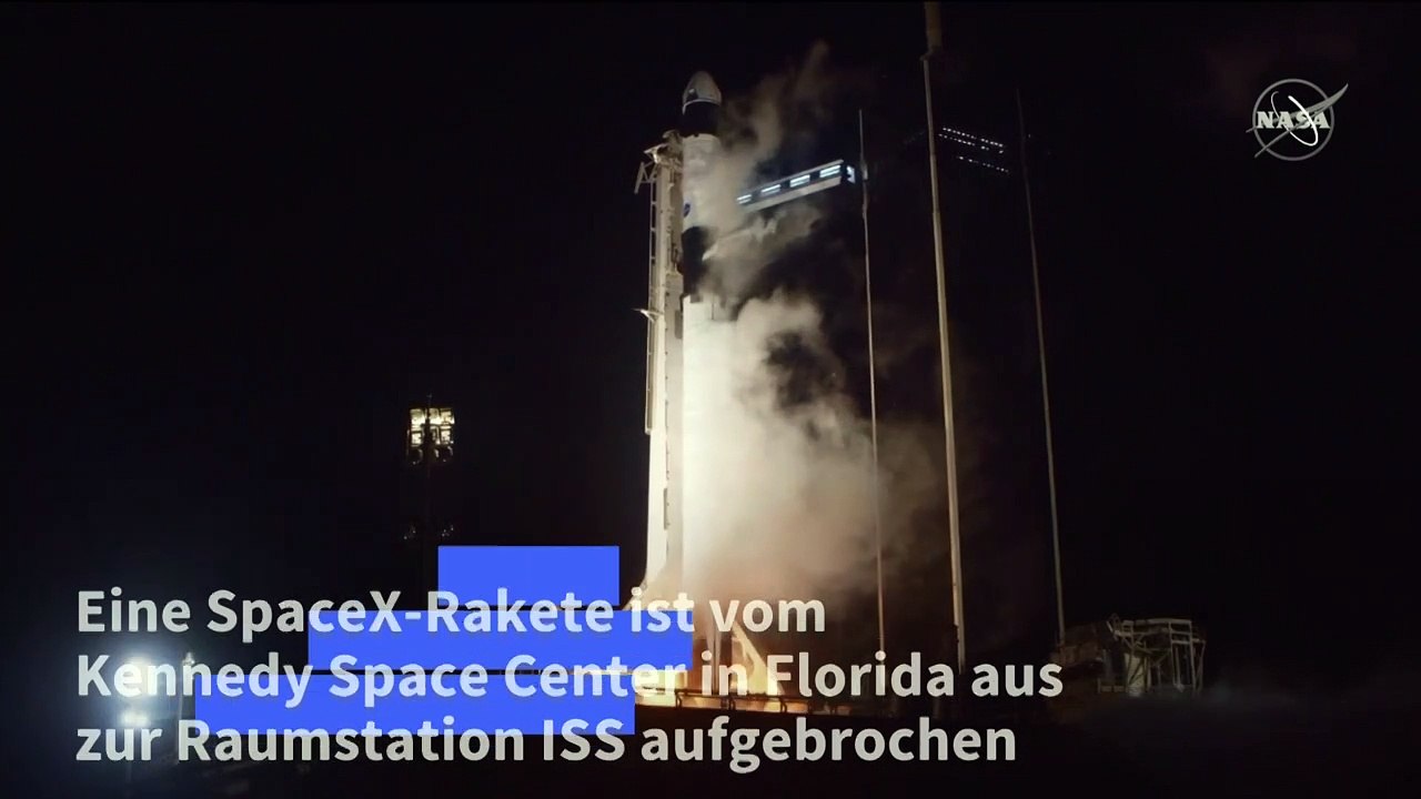 SpaceX-Rakete mit vier Astronauten zur ISS gestartet