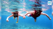 Kajal Aggarwal and Gautam cling to each other in stunning new underwater pics