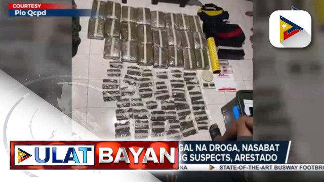 #UlatBayan | Nasa P3.8-M halaga ng iligal na droga, nasabat sa Caloocan at QC; Pitong drug suspects, arestado