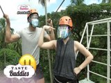 Taste Buddies: Thia Thomalla and John Vic De Guzman try zip line at Camp Benjamin