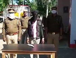 लखीमपुर खीरी- अवैध शस्त्र कारतूस सहित 1 अभियुक्त को गिरफ्तार किया गया