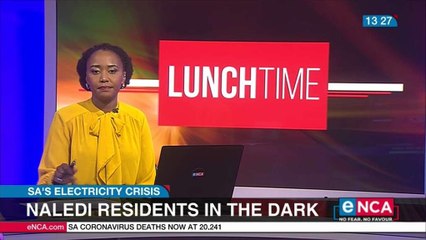 Naledi residents in the dark