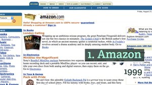 What the most popular websites used to look like?