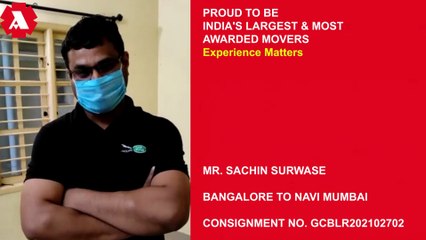Agarwal Packers and Movers Bangalore to Navi Mumbai | Review