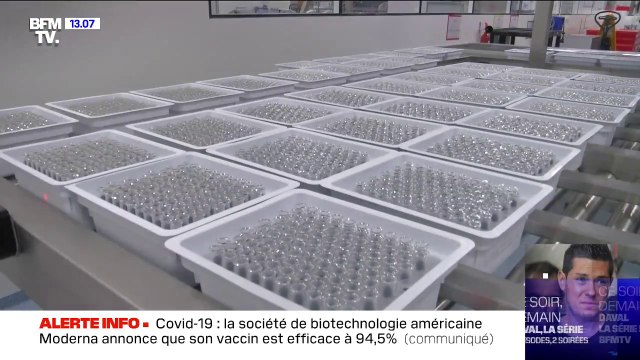 Covid-19: la société de biotechnologie américaine Moderna annonce que son vaccin est efficace à 94,5%