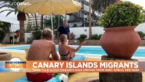Migrant arrivals on the Canary Islands up tenfold on last year