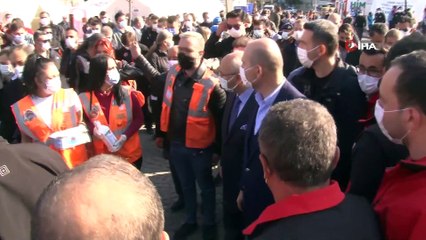 Bakan Soylu çadır kentte