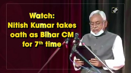 Nitish Kumar takes oath as Bihar Chief Minister for 7th time
