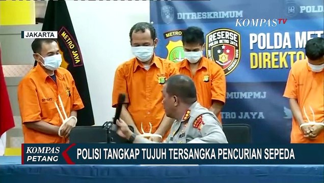 Polisi Tangkap 7 Tersangka Pencurian Sepeda, Polisi Sita 34 Sepeda Curian