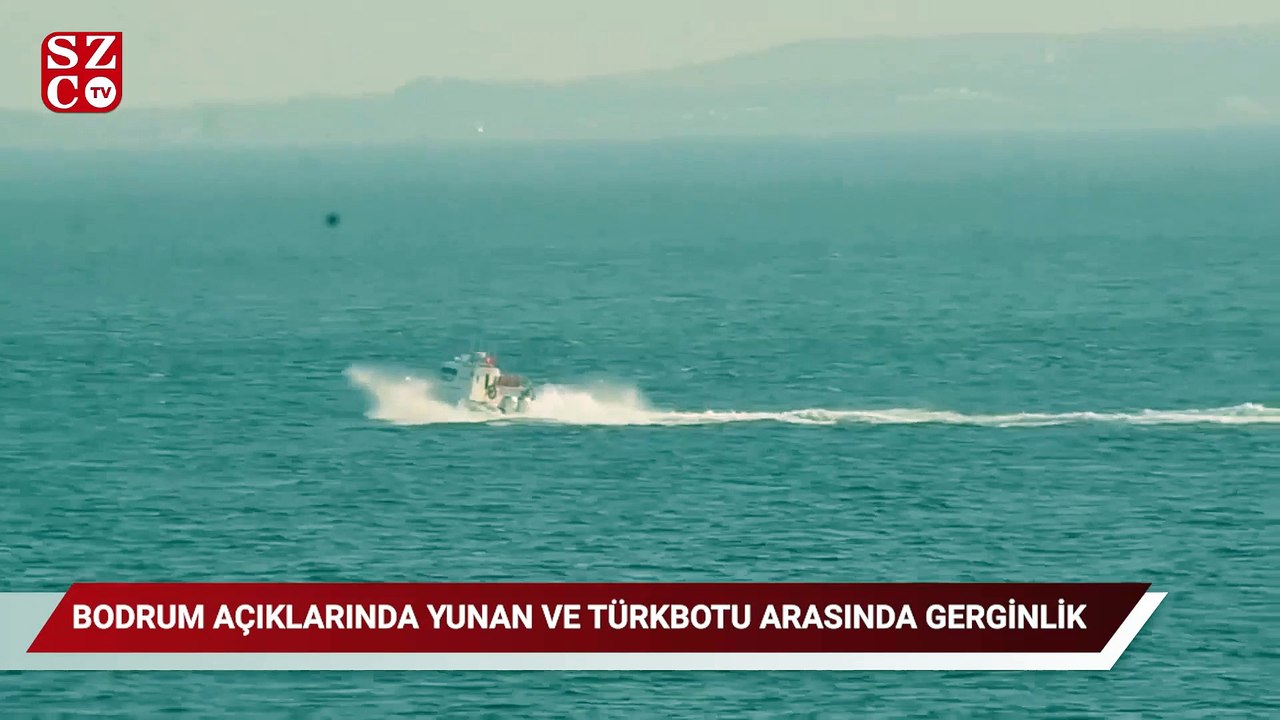 Bodrum açıklarında Yunan ve Türk botu arasında...