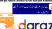 How to return Daraz parcel  and refund  payment