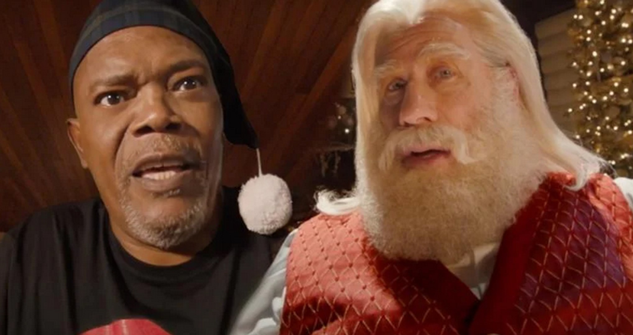 Pulp Fiction Stars John Travolta & Samuel L. Jackson Reunite for Christmas  Commercial - Vidéo Dailymotion
