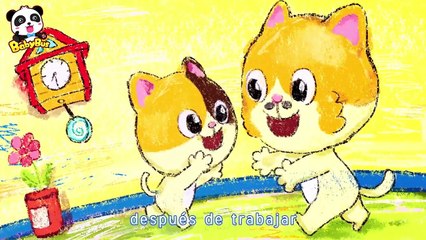 Papá piensa en mí cuando va a trabajar | Canciones Infantiles | Video Para Niños | BabyBus Español