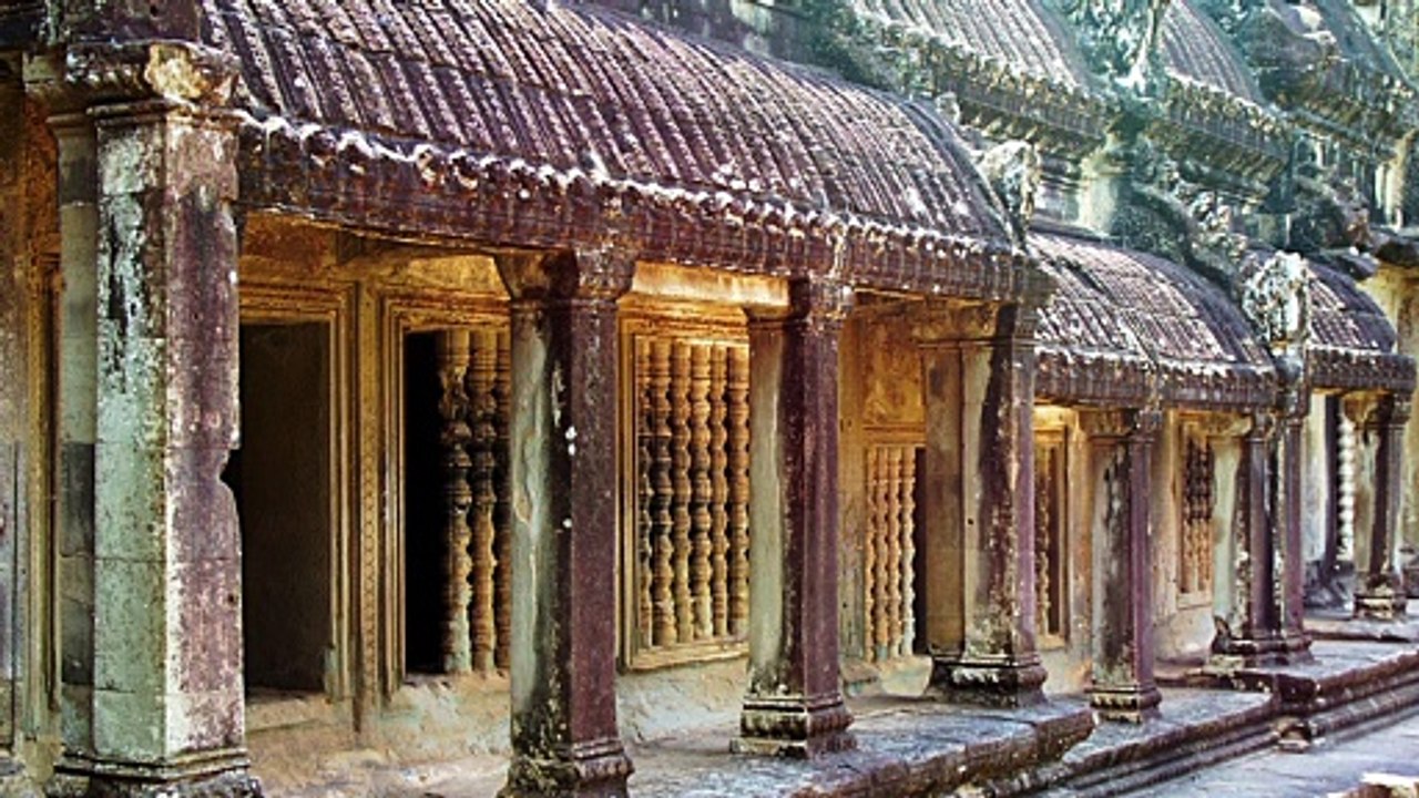 Remains Of Angkor Wat Temple Complex
