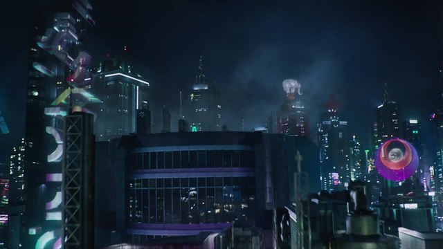 Ghost in the Shell - Clip Building Jump (English) HD