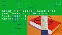 About For Books  Landlords and Tenants in Britain, 1440-1660: Tawney's Agrarian Problem Revisited