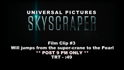 Skyscraper - Clip Will jumps from the super-crane to the Pearl (English) HD