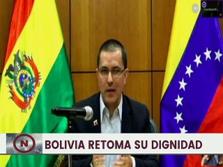 Canciller Arreaza: Bolivia es un claro ejemplo que los pueblos forjan su destino con democracia