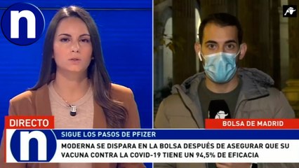 La bolsa sube con fuerza aupada por BBVA y la vacuna de Moderna