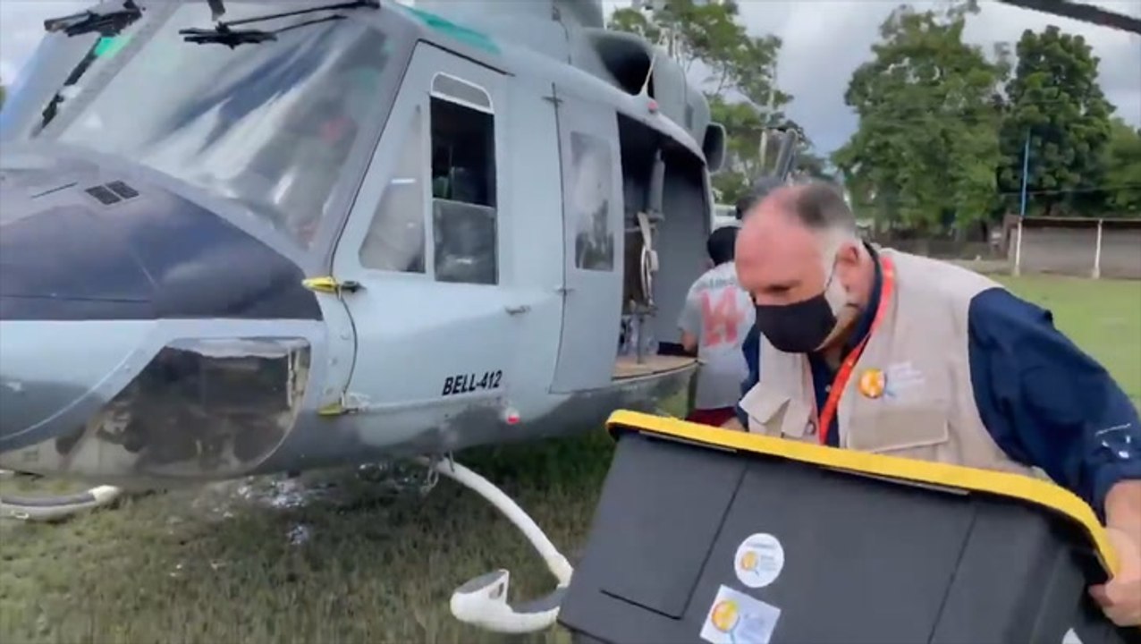 On-the-ground humanitarian relief during hurricanes