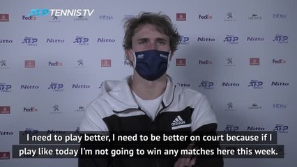 Zverev 'can't afford to lose' after defeat to Medvedev