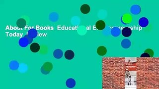 About For Books  Educational Entrepreneurship Today  Review
