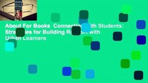 About For Books  Connecting with Students: Strategies for Building Rapport with Urban Learners