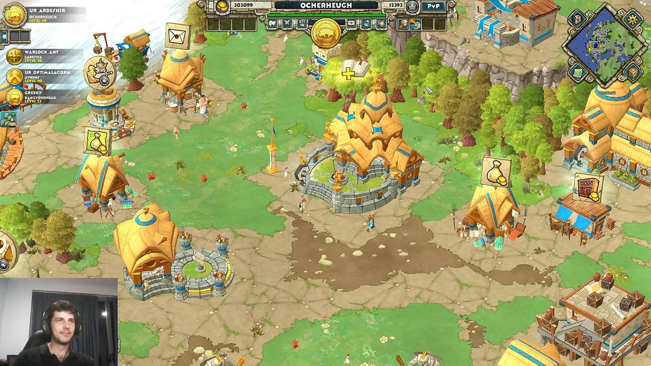 OptimalAcorn (G) Vs Greeky (C) - AOEO PVP!