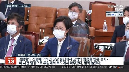 '술접대 의혹' 검사 소환조사…사무실·집 압수수색