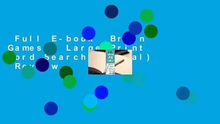 Full E-book  Brain Games - Large Print Word Searches (Teal)  Review