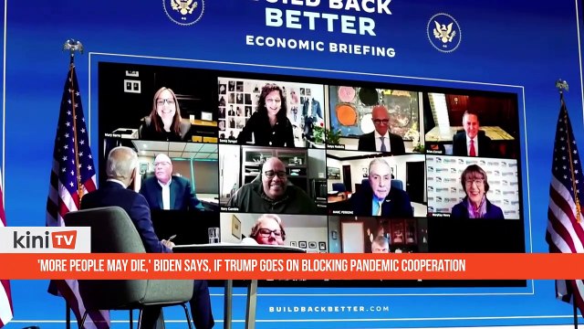 'More people may die,' Biden says, if Trump goes on blocking pandemic cooperation