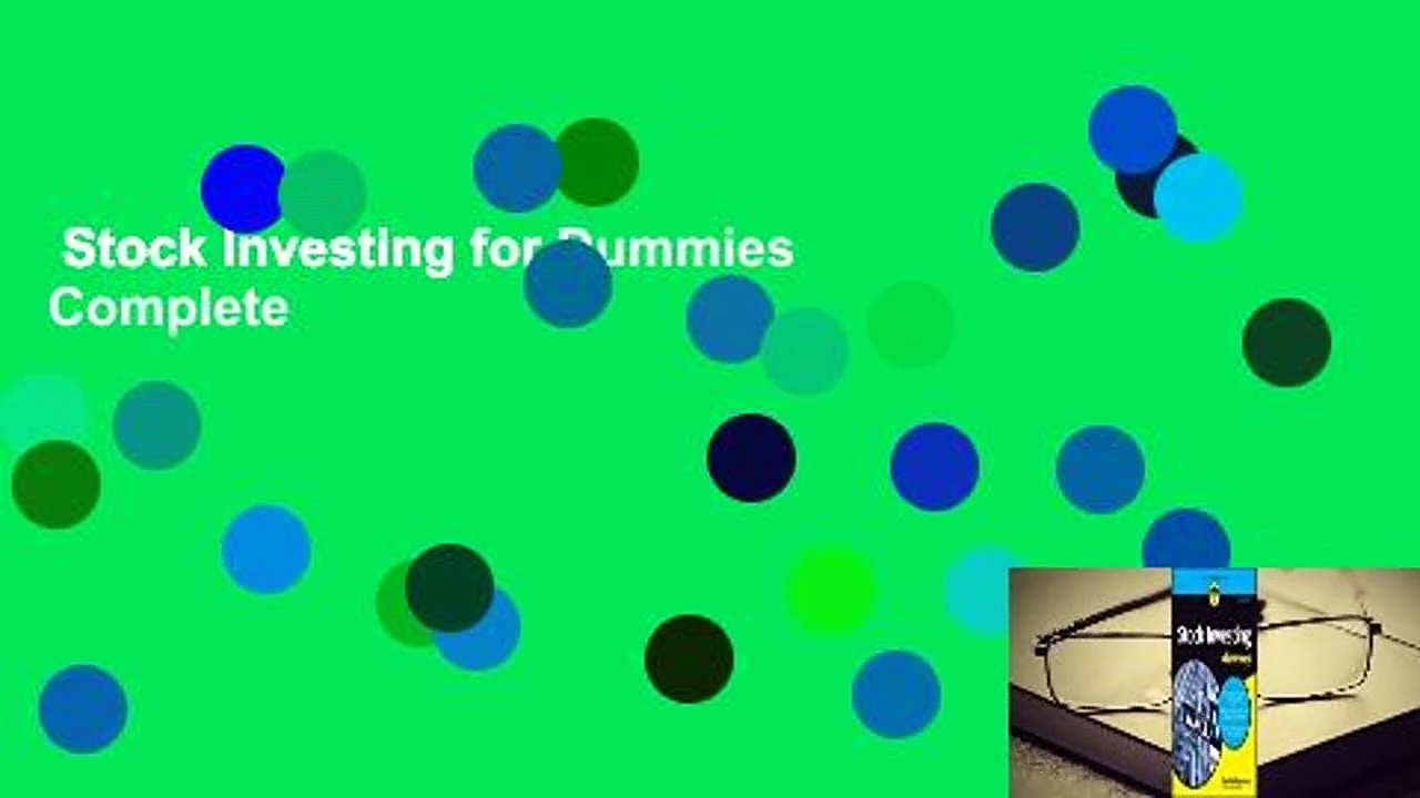 Stock Investing for Dummies Complete