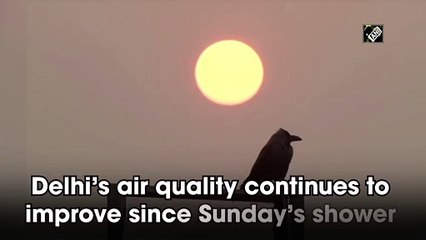 Delhi’s air quality continues to improve since Sunday’s shower