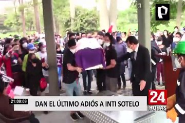 Inti Sotelo: familiares y amigos dan último adiós a joven que falleció en protestas