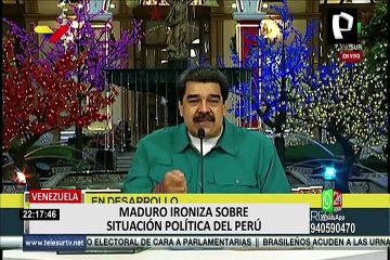 "Le podemos manda a Guaidó para que se autoproclame presidente", dice Maduro sobre crisis en Perú
