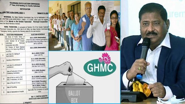 GHMC Elections : జీహెచ్ఎంసీ ఎన్నికల నోటిఫికేషన్ విడుదల.. డిసెంబర్ 1న పోలింగ్!