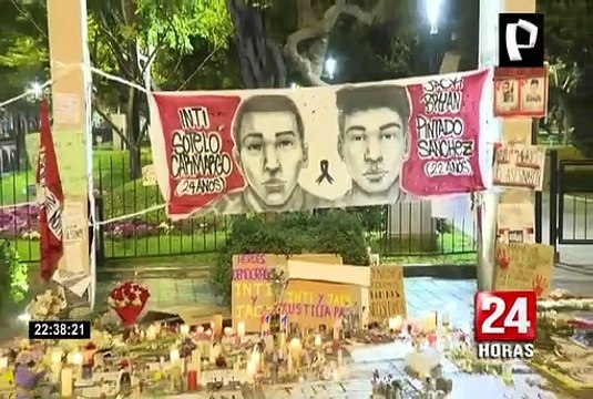 Miraflores: Se realizó vigilia por los dos jóvenes fallecidos en protestas