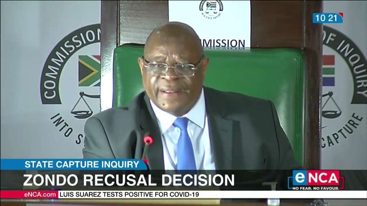 Zondo to decide on recusal application on Wedne...