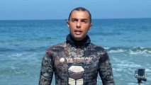 محمد أسعد.. مصور يوثق الحياة البحرية في أعماق بحر غزة