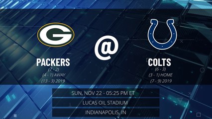 Packers @ Colts Game Preview for SUN, NOV 22 - 05:25 PM ET EST