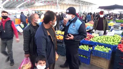 - Aksaray’da zabıta hem uyardı, hem maske taktı