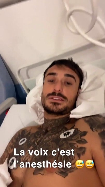 Nicolas Ferrero (Les Marseillais) à l'hôpital pour y subir une intervention - Instagram, 16 novembre 2020