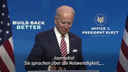 Biden zu verzögertem Machtwechsel: "Mehr Menschen könnten sterben"