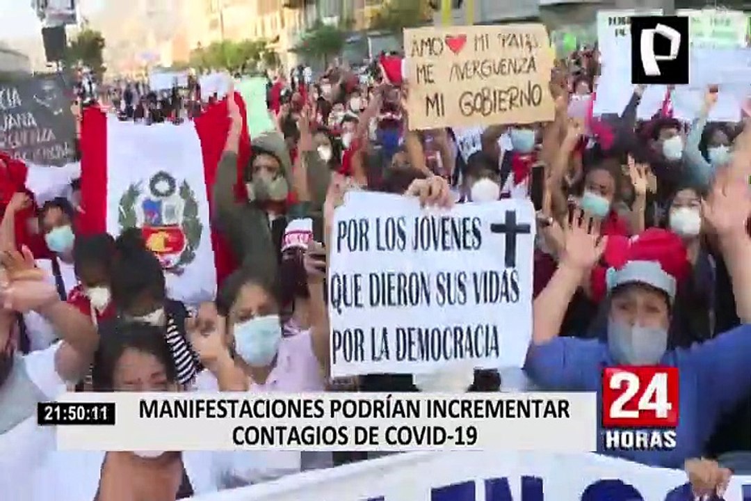 Covid-19 en Perú: manifestaciones podrían incrementar los contagios