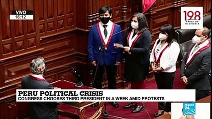 Peru political crisis: Congress chooses third president in a week amid protests
