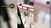 YouTube: Roban dos jamones y un televisor en un supermercado de Guadalajara usando una cuerda