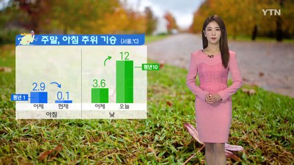 [날씨] 주말, 아침 추위 기승...내일 곳곳에 비 / YTN