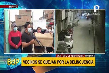 SJM: vecinos advierten que tomarán justicia por mano propia ante ola criminal